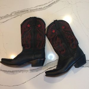 Durango Black/Red Boots